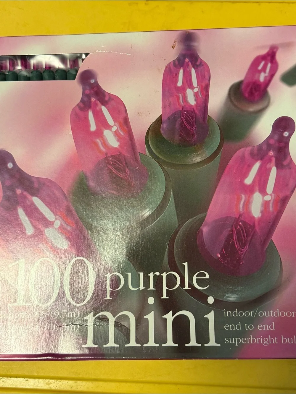Purple Mini String Lights - 100 Count Indoor/Outdoor